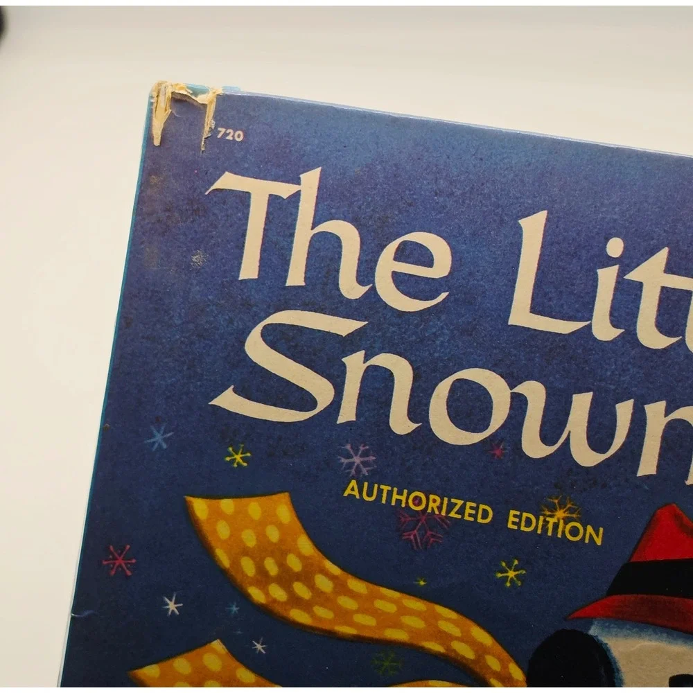 Vintage 1958 The Littlest Snowman Wonder Books Charles Tazewell George De Santis